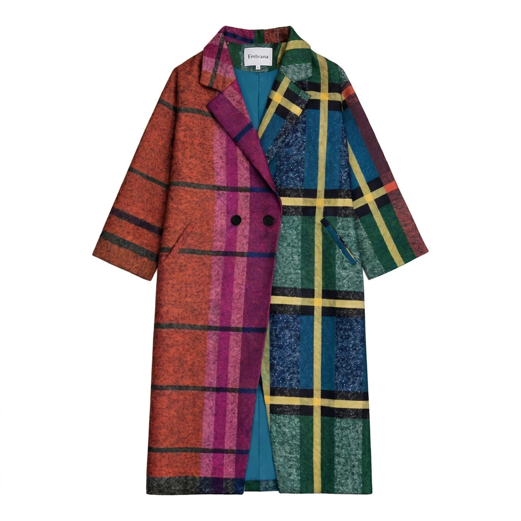 Bohemian Patchwork Print Coat