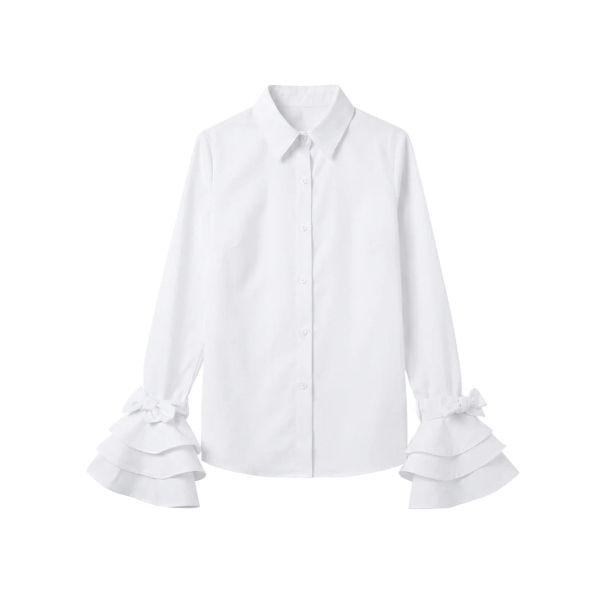 Ruffle Bow Corset Blouse