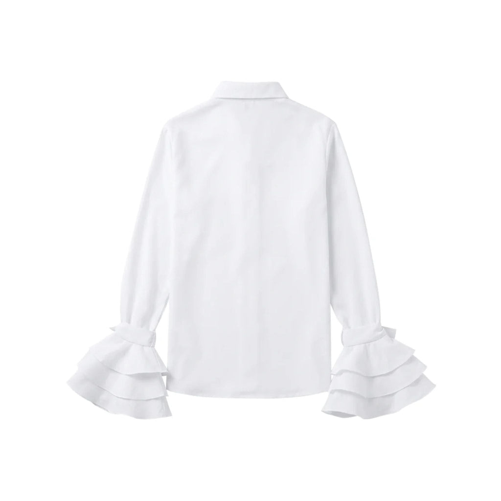 Ruffle Bow Corset Blouse