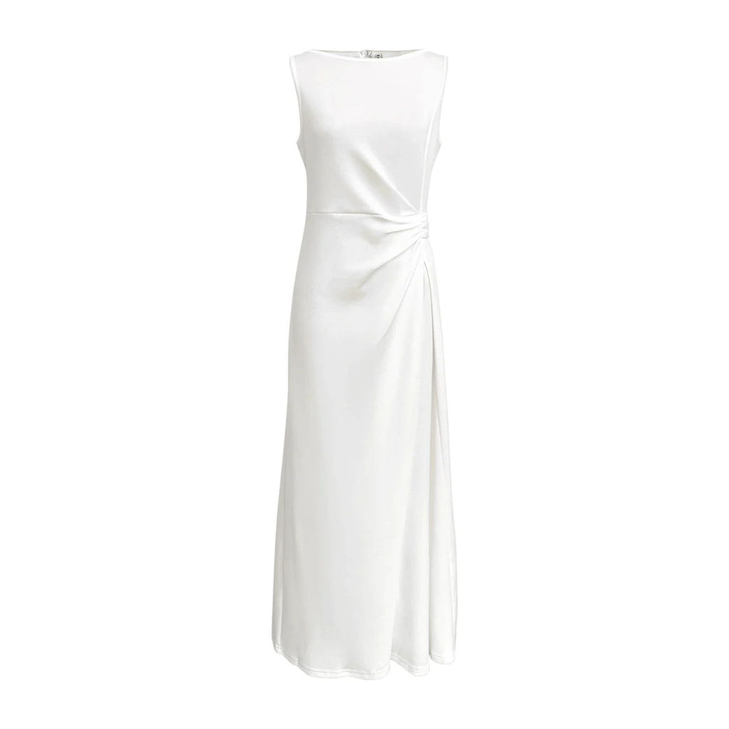 Sleeveless Fitted Column Maxi Dress