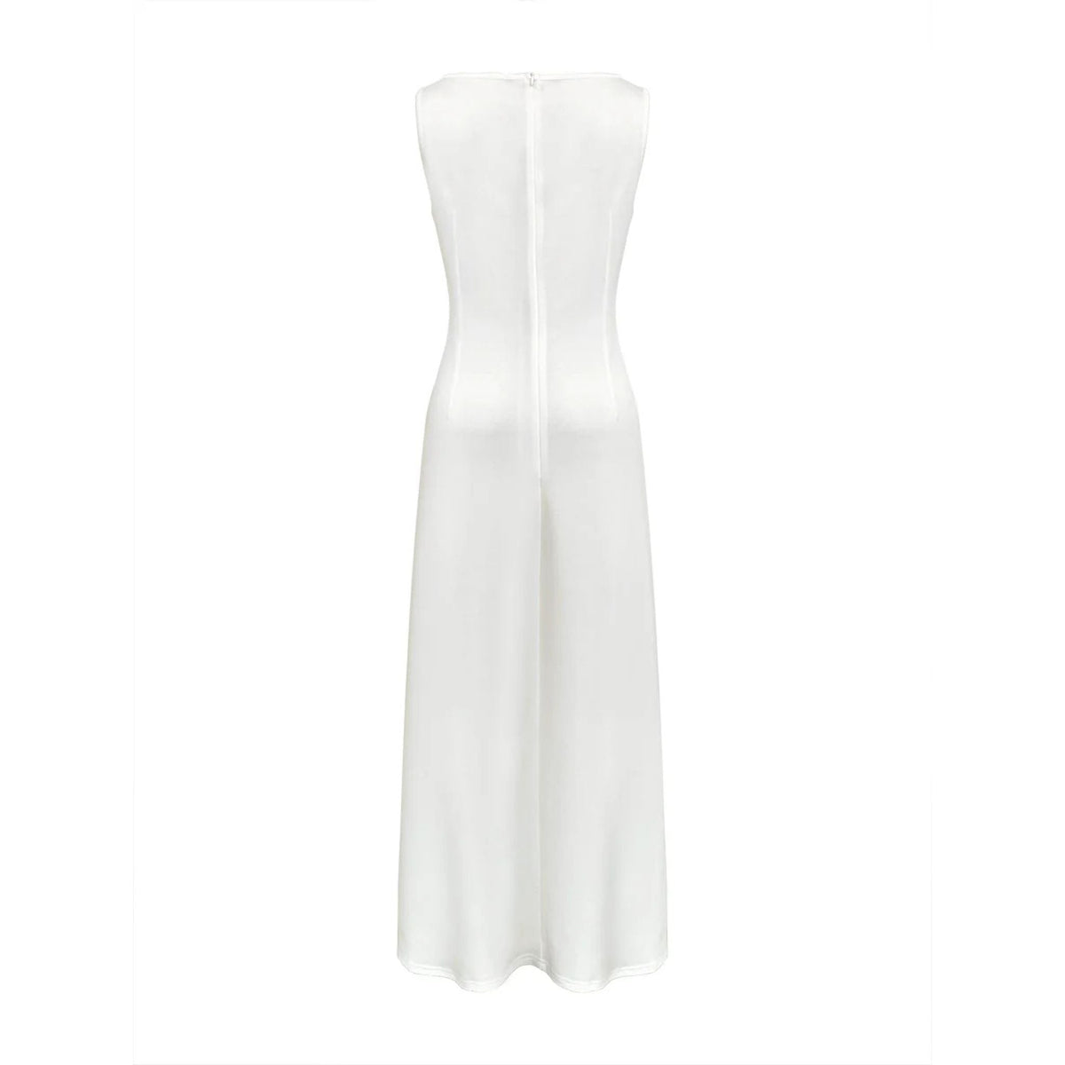 Sleeveless Fitted Column Maxi Dress