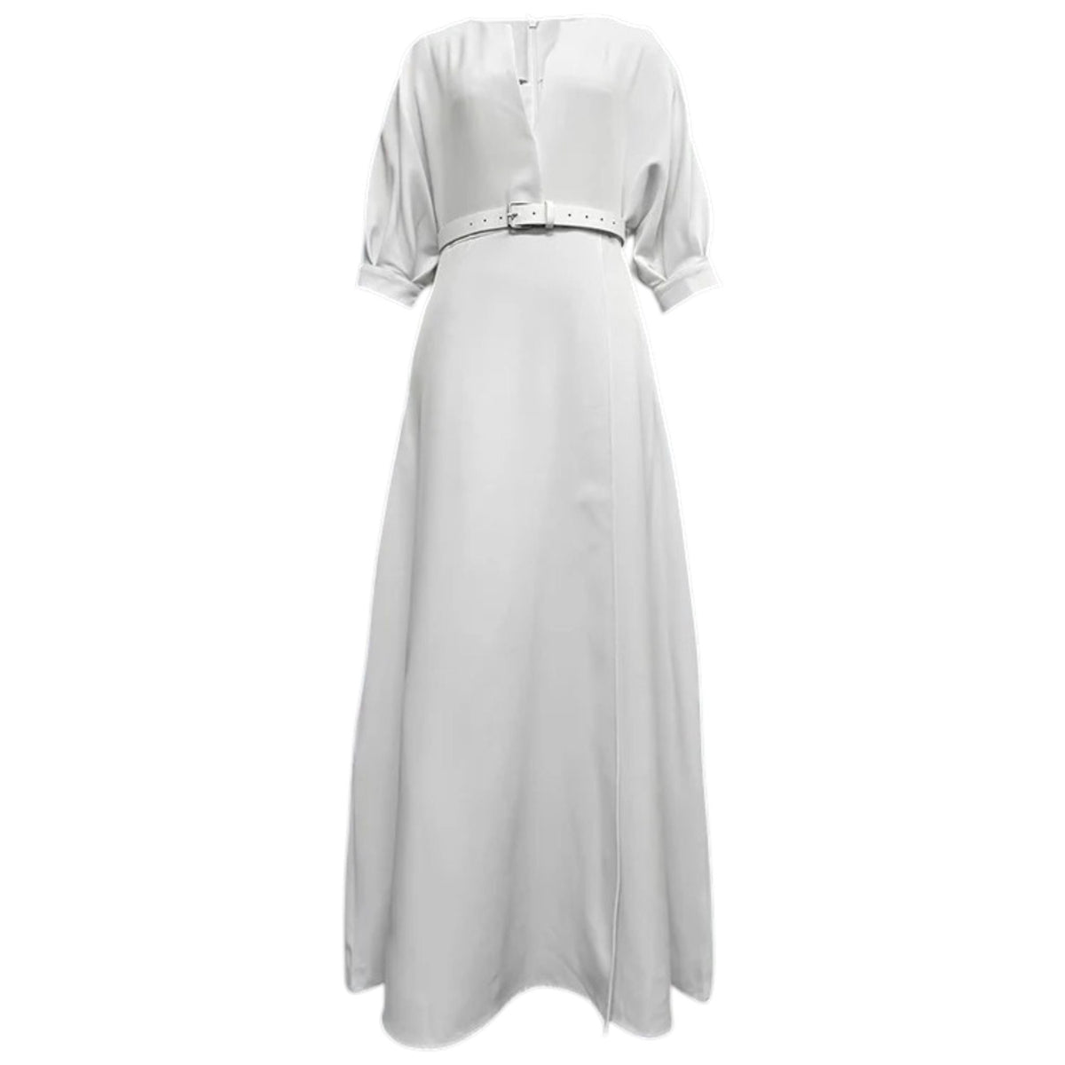 Short Sleeve A-Line Maxi Dress