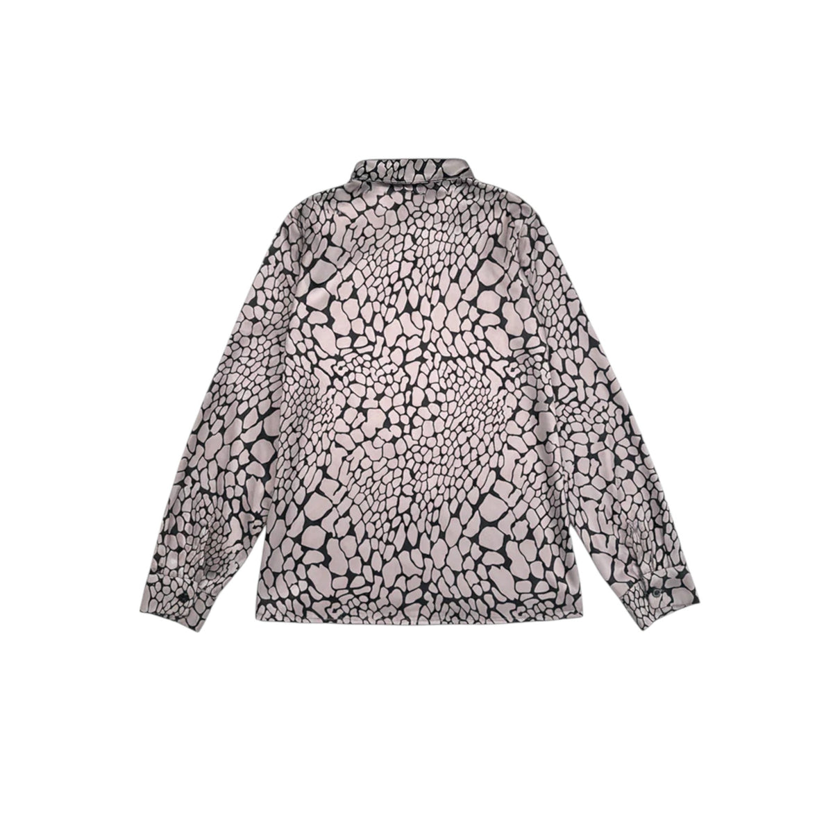 Animal Print Wrap Blouse