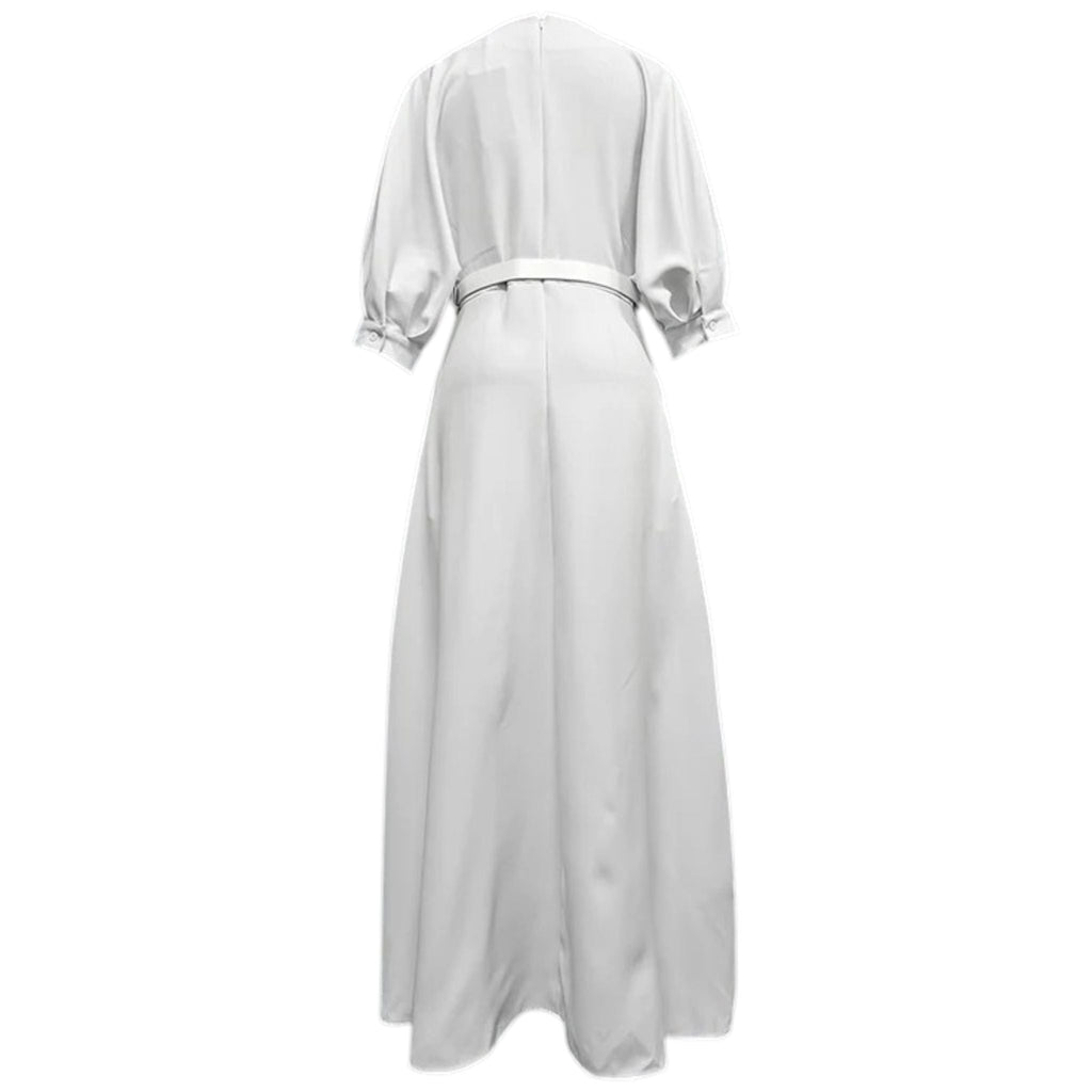 Short Sleeve A-Line Maxi Dress