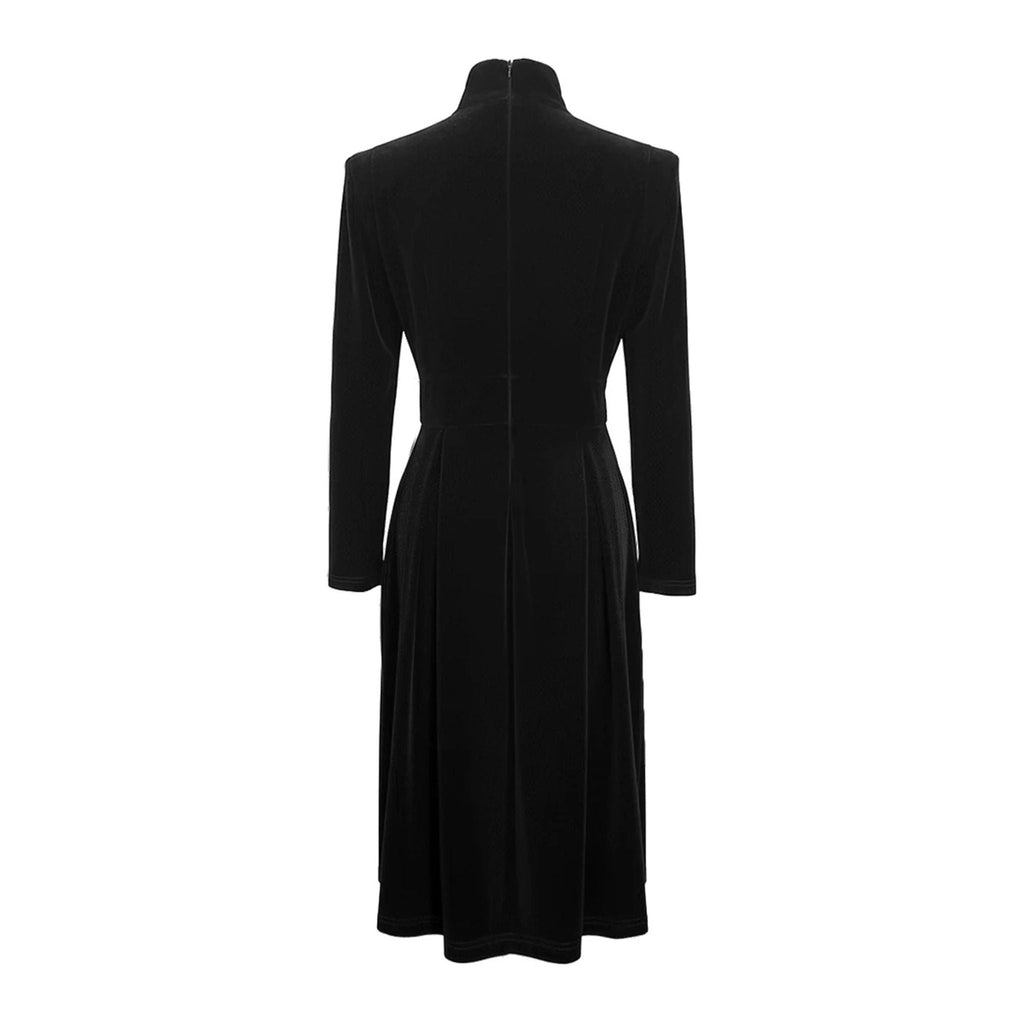 Long Sleeve Full Skirt Midi Dress