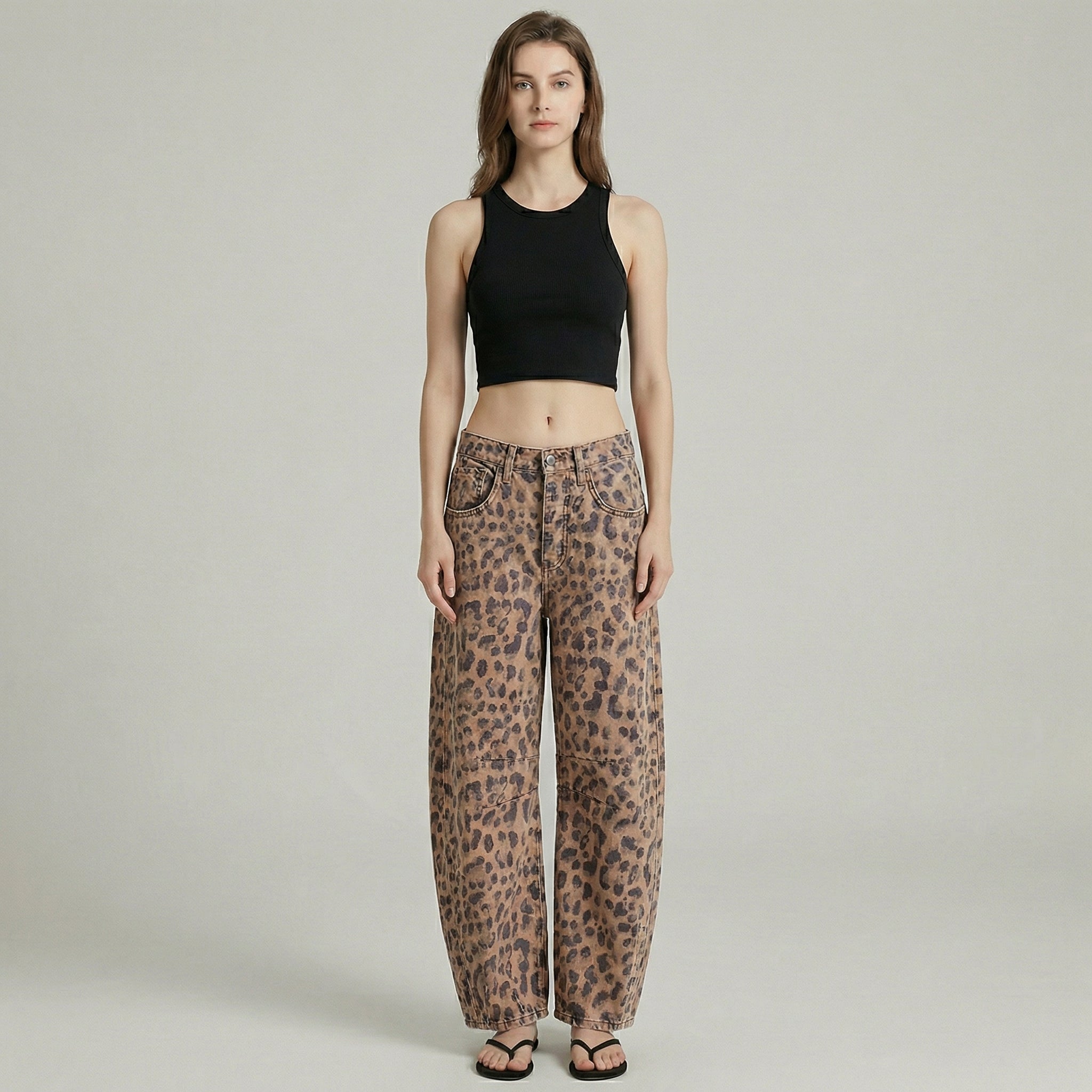 Everly Barrel-Leg Denims