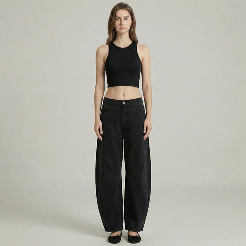 Everly Barrel-Leg Denims
