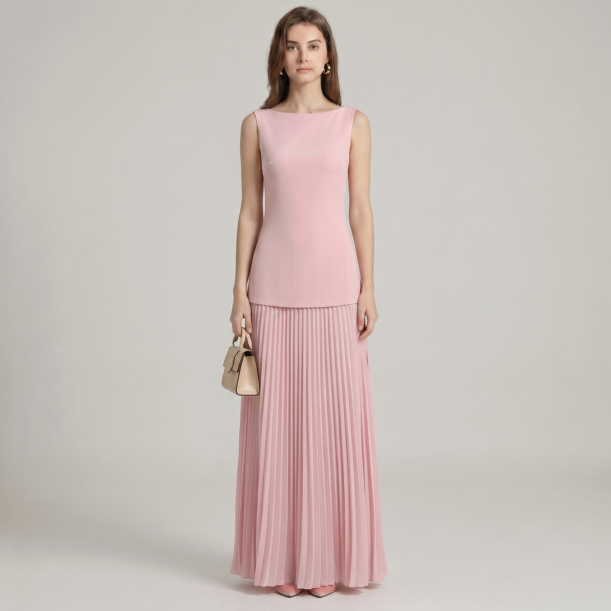 Lola Plated Maxi Dress