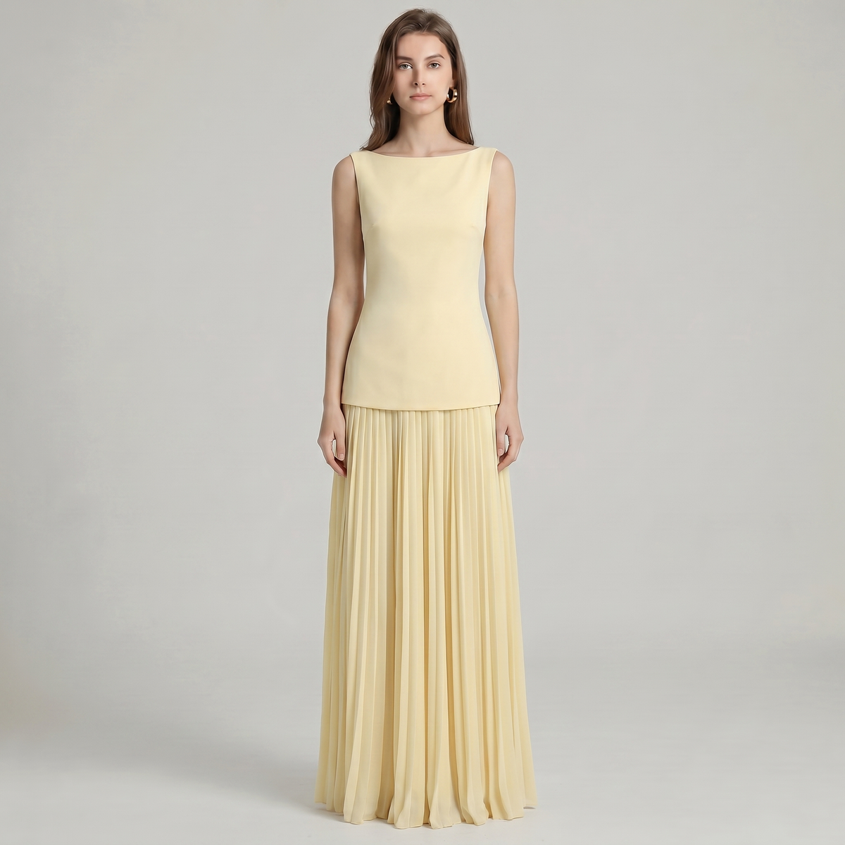 Lola Plated Maxi Dress
