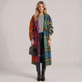 Bohemian Patchwork Print Coat