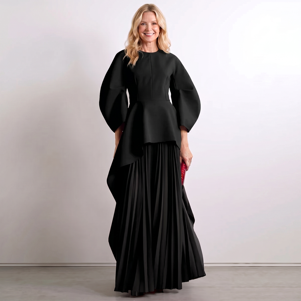 Oversized Long Sleeve Abaya Maxi Dress